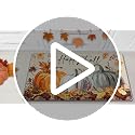 Happy Fall Pumpkin Doormat - Autumn Maple Leaves Front Door Decor