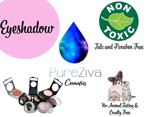 Pure Ziva Vegan Eyeshadow - Matte Mauve Brown Pressed Powder | Talc-Free & Cruelty-Free