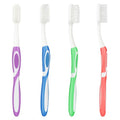 Extra Soft Toothbrushes for Adults - Flossing Toothbrush for Sensitive Teeth and Receding Gums, Tapered Bristles Ultra Clean Plaque Remover Travel Toothbrush Individually Wrapped Pack of 4