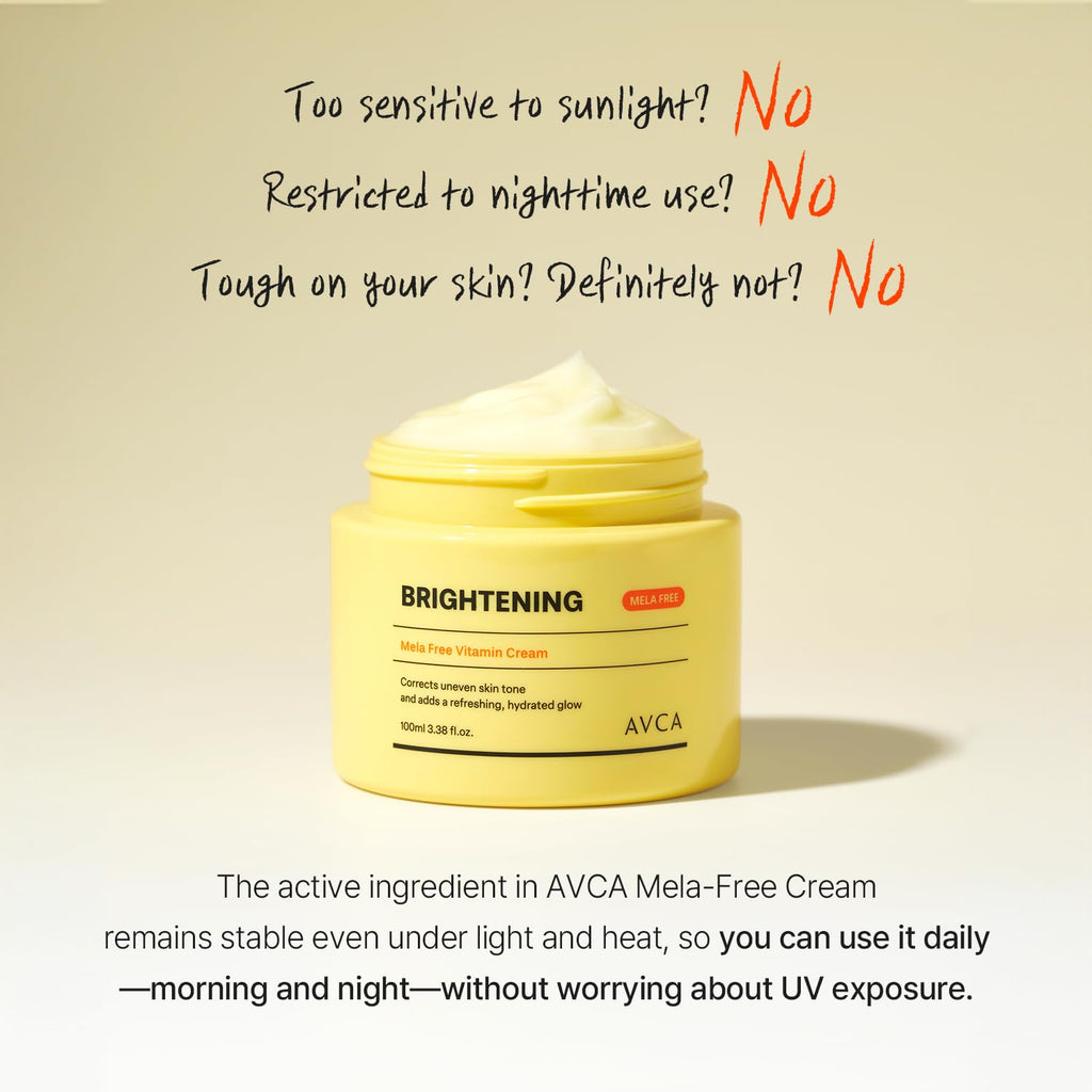 AVCA Vitamin + Niacinamide Radiance Cream - Even Tone & Glow Moisturizer | 100ml (3.38 fl. oz)