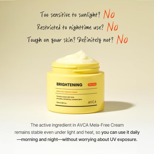 AVCA Vitamin + Niacinamide Radiance Cream 100ml(3.38 fl. oz) - Even Tone & Glow Moisturizer, Daily Hydration K-Beauty Moisture Care