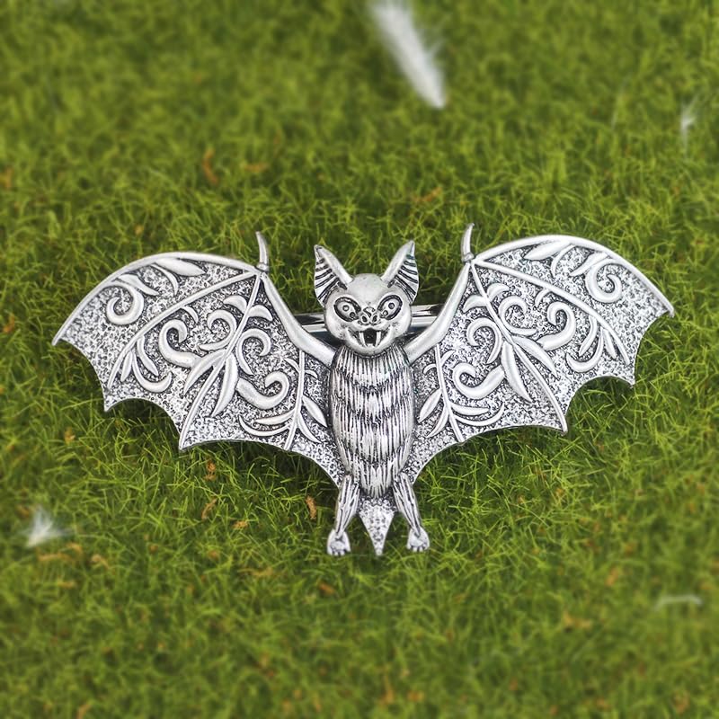 Gothic Bat Hair Clips Set - Halloween Spooky Goth Hair Accessories Design-4