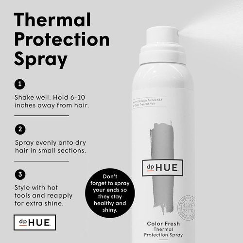dpHUE Color Fresh Thermal Protection Spray - 5 oz | Protects Hair from Heat, Fights Frizz & Adds Shine