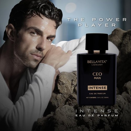 Bellavita Luxury CEO MAN INTENSE Eau de Parfum - 100 ml | Long-Lasting Men's Fragrance with Aromatic Lavender, Carnation & Musk Notes
