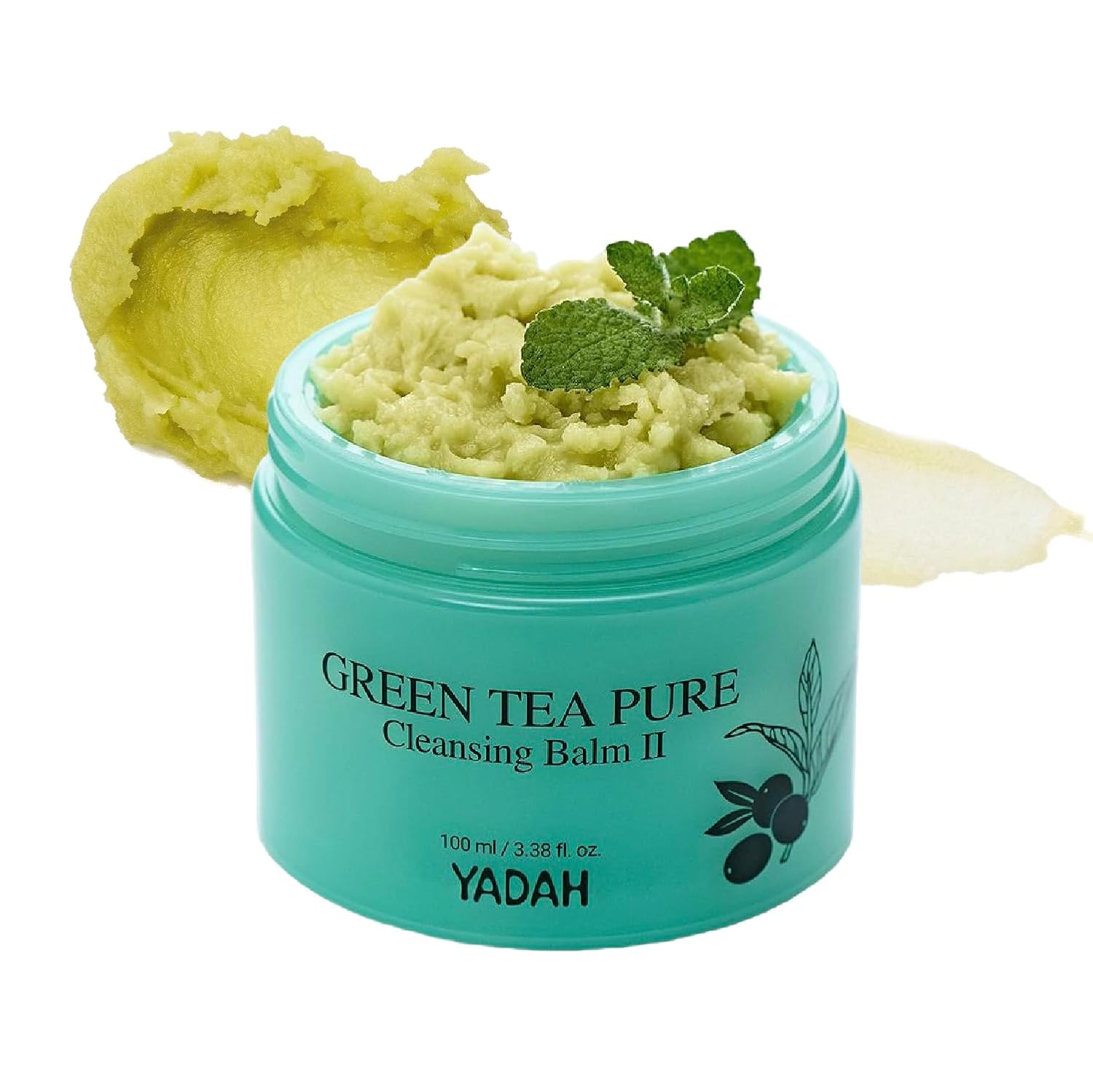 YADAH Green Tea Matcha Cleansing Balm - Gentle Makeup Remover for Sensitive Skin | 3.38 fl oz, Vegan