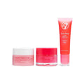 W7 Sweet Dreams Lip Care Gift Set | Overnight Mask, Balm & Scrub - Strawberry Flavor