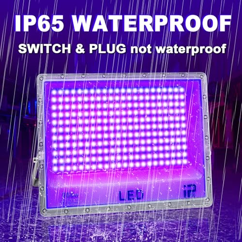Eleganted XL-200 200W Black Light Flood Light UV Party Stage Outdoor Indoor