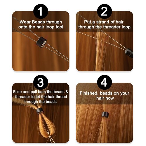 GlamorDove Hair Extension Pliers Kit Microlink Pliers for Extensions Hair Extension Beading Tool Hair Needle Pulling Hook Hair Styling Bead Closer and Remover Pliers