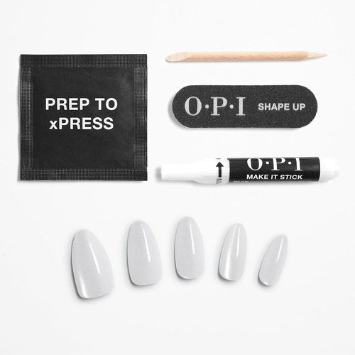 OPI Press-On Nails - Professional Nail Art Kit | Short Round, Long Almond & Coffin Shapes