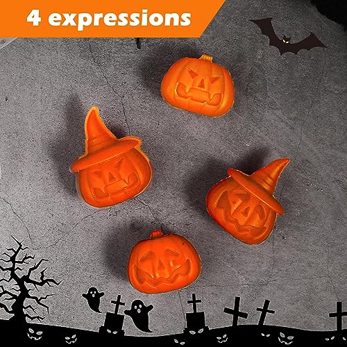 Halloween Pumpkin Ice Cube Mold Silicone 3D Jack O Lantern for Whiskey Cocktails