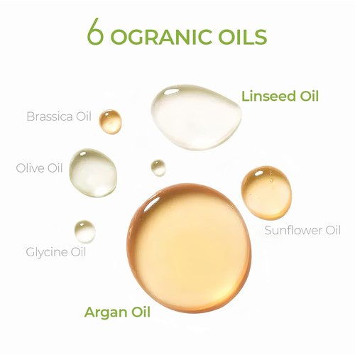 TYMO Argan Hair Oil Spray - Hydrating 6 Blend Oil for Frizzy & Dry Hair, Organic Daily Treatment | Pack of 3