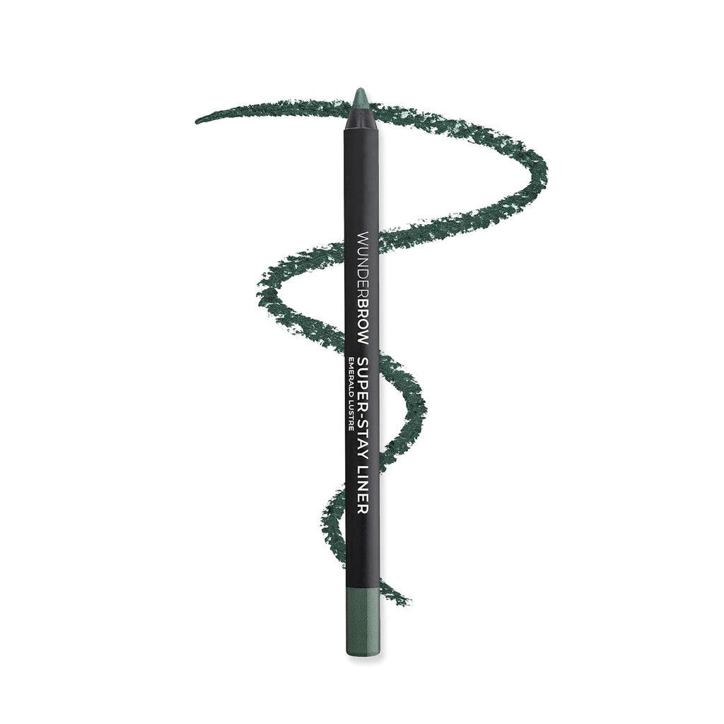 Wunderbrow Super Stay Eyeliner Pencil - Waterproof & Smudge-Proof | Emerald Lustre Shade