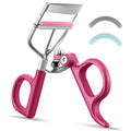 Eyelash Curler with 3 Refill Pads of 3 Different Firmness, Upgraded Material Handle, Achieve Precise Control, Professional Lash Curler Features a Built-in Lock for Easy Storage & Travel, Gentle & Safe