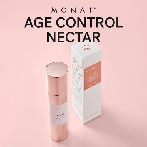 MONAT Rewind Age Control Nectar - Fast Absorbing Hydrating Serum. Skin Perfecting Natural AHA. Correcting & Transforming Face Serum, Anti Aging Face Cream w/Hyaluronic Acid - Net Wt 30 ml / 1 fl. oz.