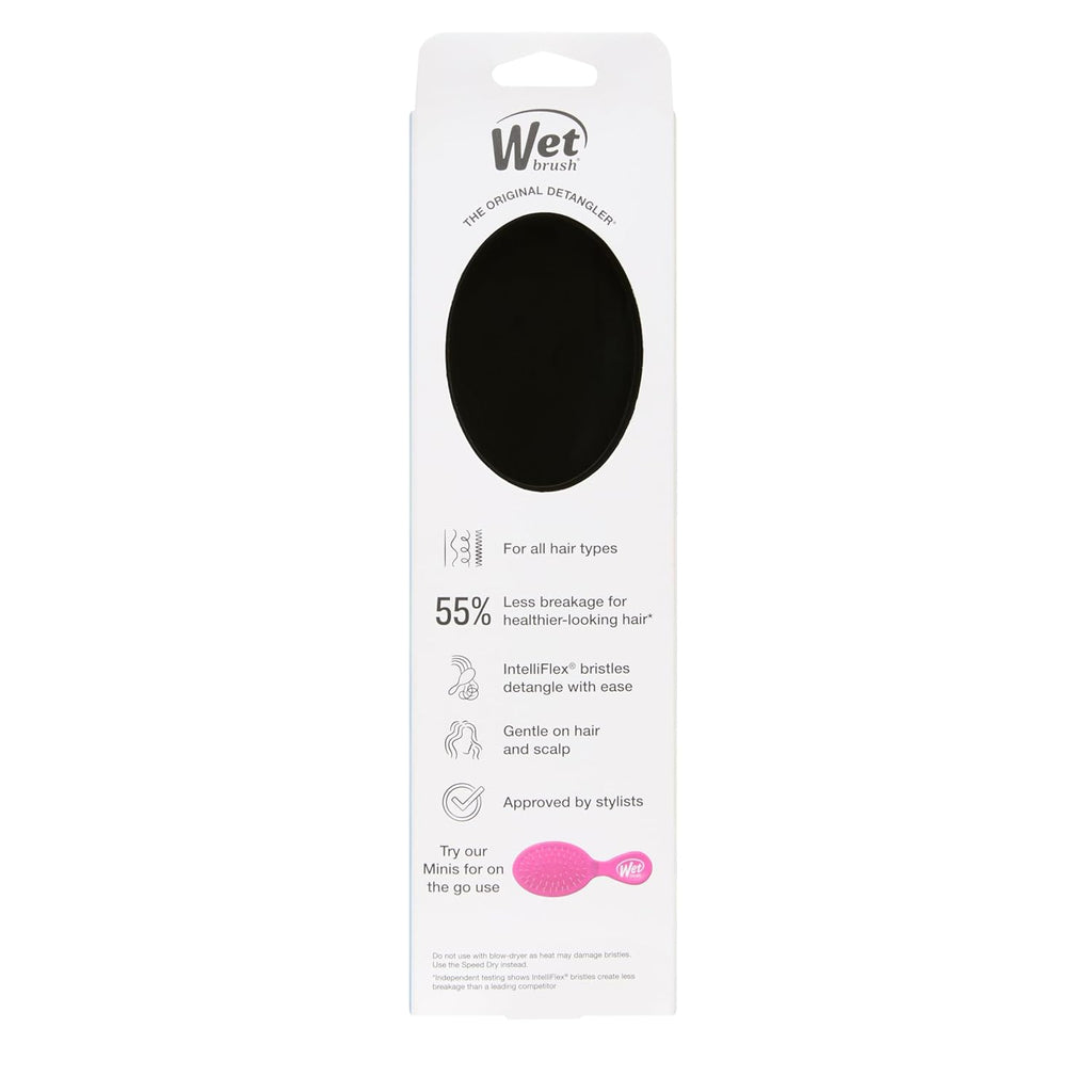 Wet Brush Original Detangling Hair Brush - Ultra-Soft IntelliFlex Bristles for Effortless Tangle Removal | Classic Black