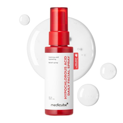 Medicube Power Soothing Spray - Hypochlorous Acid Facial Mist for All Skin Types | 1.69 fl. oz | Daily Skin Solution & Post-Sun Care