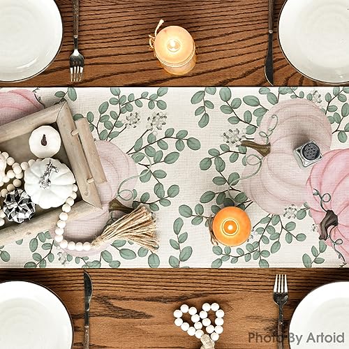 Pink 13x72 Inch Fall Table Runner - Polyester Home Decor for Dining & Parties