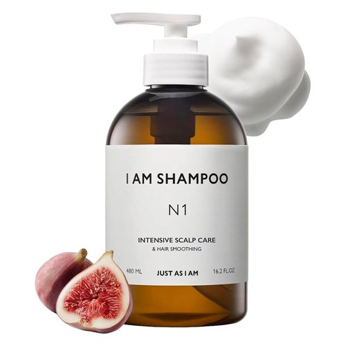 JUST AS I AM Squalane Moisturizing Shampoo - 16.2 fl oz for Balanced Scalp & Soft, Hydrated Hair