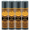 Untamed Organics Pure Tallow Lip Balm | 100% Grass-Fed Beef Tallow and Organic Beeswax | Moisturizing Lip Care for Dry, Chapped Lips | Hypoallergenic, Fragrance-Free | Handcrafted in USA | 4-Pack