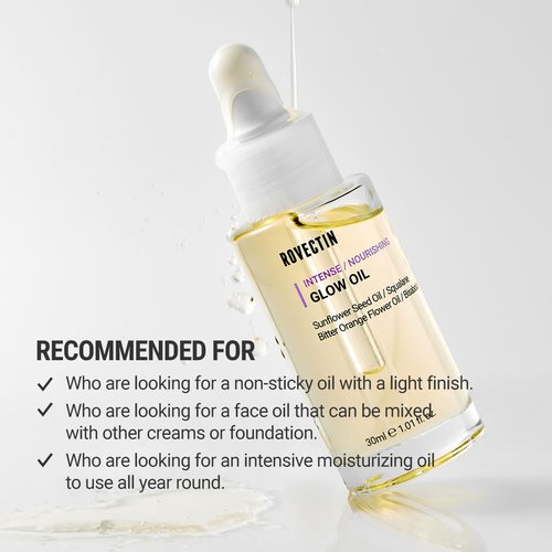ROVECTIN Barrier Repair Face Oil - Antioxidant Neroli Oil for Anti-Aging | Fast Absorbing, Non-Greasy Glow | Vegan Korean Skincare (1.01 fl oz)