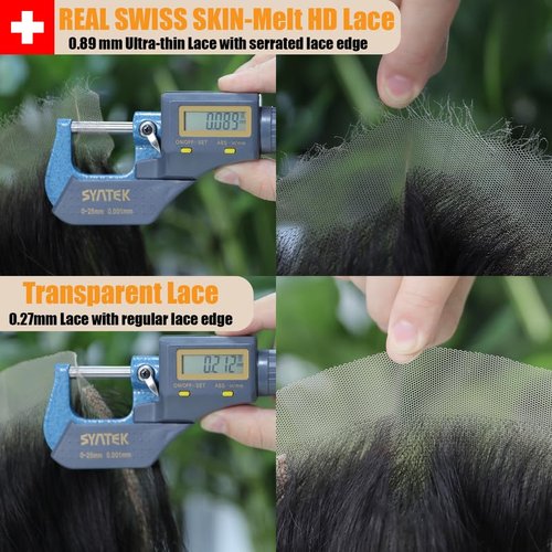 2x6 SKIN-Melt HD Lace Closure Body Wave Raw Human Hair, More Less Shedding than Regular Virgin Hair, Tiny Knots, 0.089mm Ultra-Thin HD Lace, Pre-plucked with Natural Hairline 12 Inch