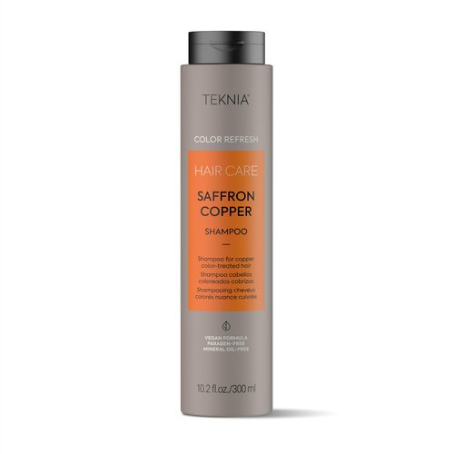 Lakmé Teknia Saffron Copper Color Refresh Shampoo, Color Depositing Shampoo for Copper Hair, 10.2 Fl Oz