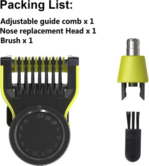 Skiennix Adjustable Guide Comb - Replacement Head Blade for One Blade QP2520/QP2530/QP2620/QP2630 | Trimmer Accessory
