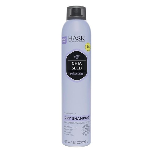 HASK Chia Seed Volumizing Dry Shampoo - Absorbs Oil, Adds Volume & Bounce | 8.1oz, Sulfate-Free, Cruelty-Free