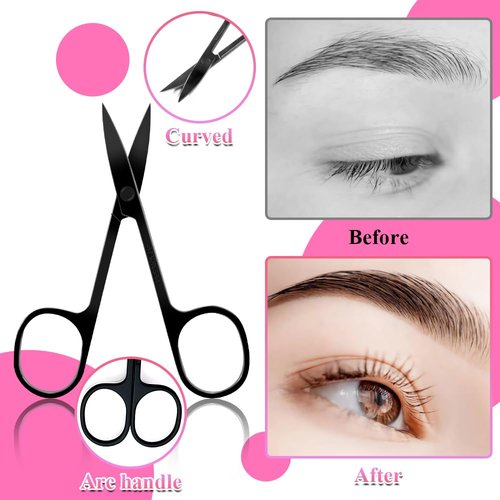 Senbos 8-in-1 Eyebrow Grooming Kit – Professional Eyebrow Trimmer, Scissors, Tweezers, Brush & Dermaplaning Tool – Precision Brow Shaping Kit for Men & Women – Includes Leather Travel Case