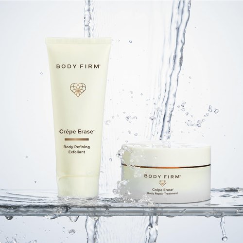 Crepe Erase BODY FIRM 2-Step Anti-Aging Treatment - Firming Moisturizer & Exfoliating Pre-Treatment for Wrinkle Reduction