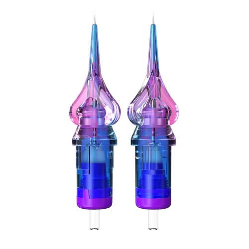 Mast Heart Tattoo Needles Cartridges 20Pcs Disposable Round Liner 1201RL Long Tips for Precision & Style