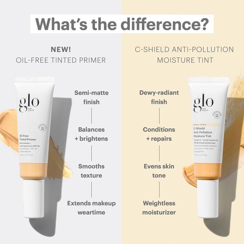 Glo Skin Beauty C-Shield Tinted Moisturizer SPF 30 - Lightweight Anti-Pollution Formula, 2N-Light, Vitamin C & Squalane
