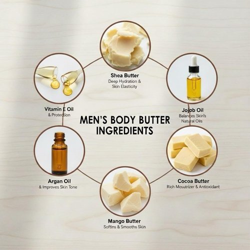Body Butter for Men Pack of 2, Cologne Scented Moisturizer Gift Set for Men