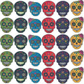 Temporary Tattoos Halloween Sugar Skull Set - Fun Express, 72 Pieces