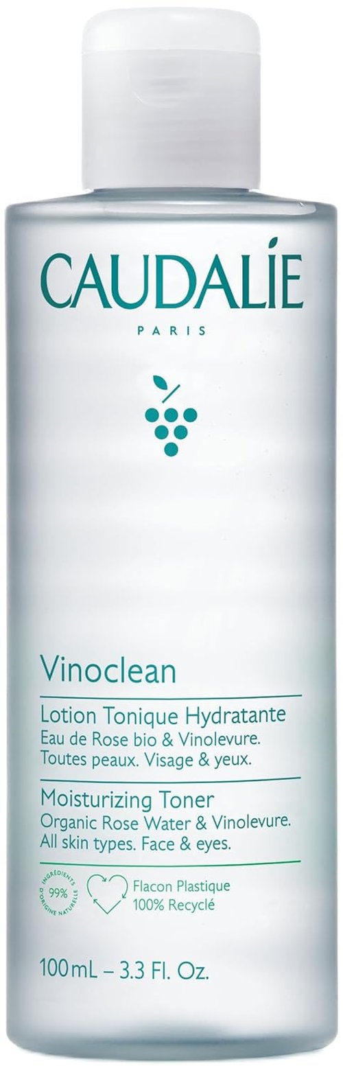 Caudalie Vinoclean Moisturizing Toner - Hydrating Rose Water Formula for Radiant Skin