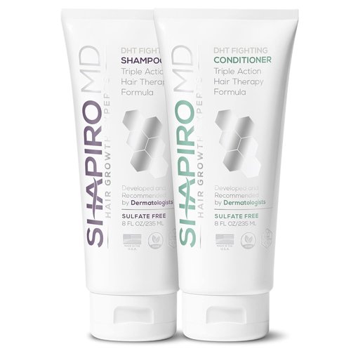Shapiro MD Hair Growth Shampoo & Conditioner | DHT-Fighting Vegan Formula for Thinning Hair