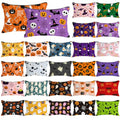 Halloween Makeup Bags Bulk - Spooky Cosmetic Zipper Pouch Set - 24 Pieces