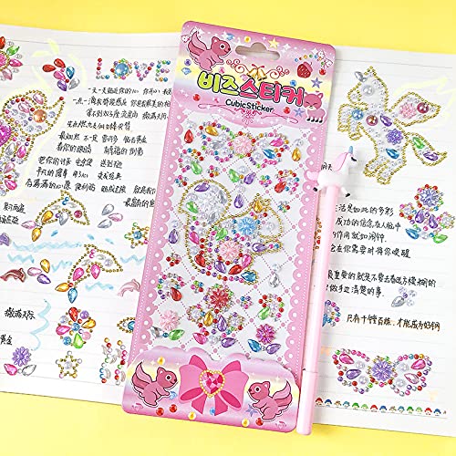 Self-Adhesive Glitter Rhinestone Face & Body Gems with Variation Peacock Elephant Magpie Elk Squirrel
