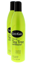 ShiKai - Natural Tea Tree Oil Conditioner, Made With Essential Oils Of Peppermint & Tea Tree To Refresh & Stimulate Hair & Scalp, Soap-Free Alternative (12 Ounces, Pack of 2)