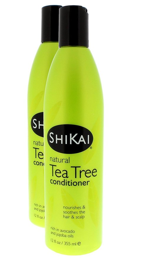 ShiKai - Natural Tea Tree Oil Conditioner, Made With Essential Oils Of Peppermint & Tea Tree To Refresh & Stimulate Hair & Scalp, Soap-Free Alternative (12 Ounces, Pack of 2)