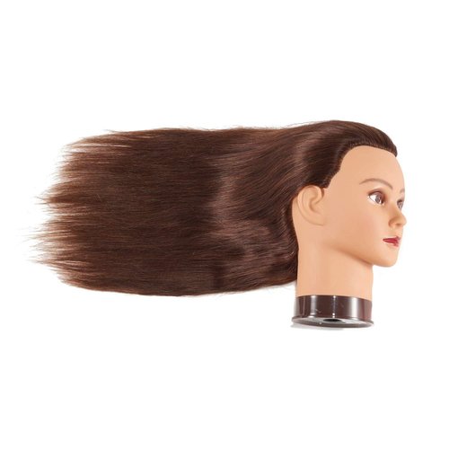 Headstar 24-26" Human Hair Mannequin Head - Hairdresser Training Head for Practice Cutting & Braiding