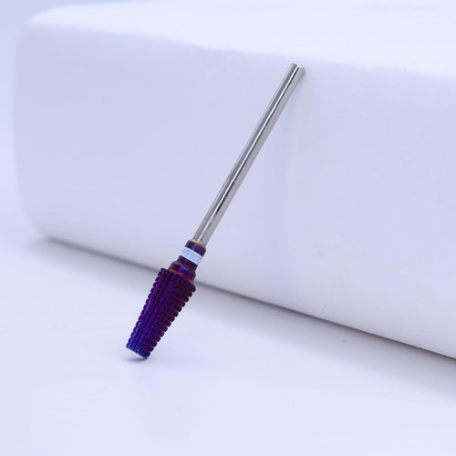 FANTEXY 3/32" Carbide Nail Drill Bit,Coated Tungsten Carbide Nail Drill Bit Set,Acrylic Nail Supplies,Nails Tech Supplies,Suitable for Manicure Pedicure Cuticle Gel Polishing (F Flat Top)