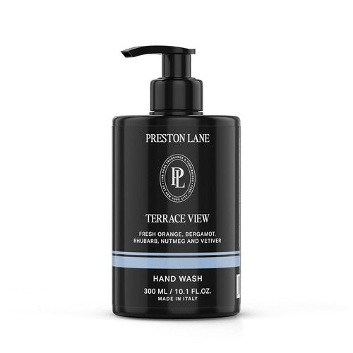 Preston Lane Luxury Hand Wash - Terrace View Scent | Hydrating Formula with Organic Oils & Kiwi Extract, Vegan & Cruelty-Free