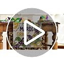 Lobster Mask Mardi Gras Table Runner - Carnival Kitchen Decor 13x72 Inch
