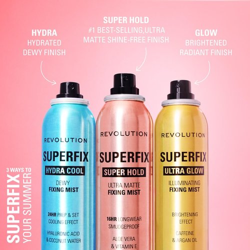 Revolution Beauty London Superfix Misting Makeup Setting Spray - Ultra Matte, Long-Lasting, 5 fl oz