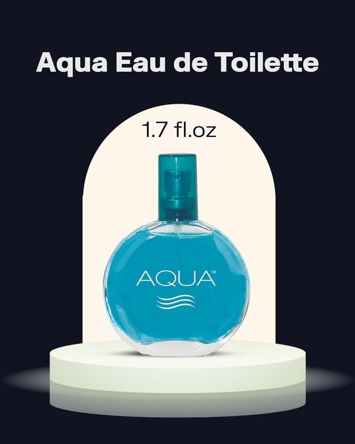 PB ParfumsBelcam Aqua Eau de Toilette Spray for Women - Fresh Fruity Floral Scent with Mandarin & Freesia - 1.7 Fl Oz