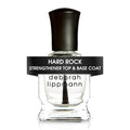 Deborah Lippmann Hard Rock Base and Top Coat | Promotes Healthy Growth for Soft Nails | Diamond Powder Strengthens and Protects Nail Polish | Clear, 50 Fl. Oz