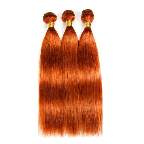 Cklikeb Human Hair Bundles 350# Color Straight Bundles Unprocessed Brazilian Virgin Human Hair 12 14 16 Inch 3 Bundles Quick Weave Human Hair Extensions 300g (350# Straight, 12 14 16)