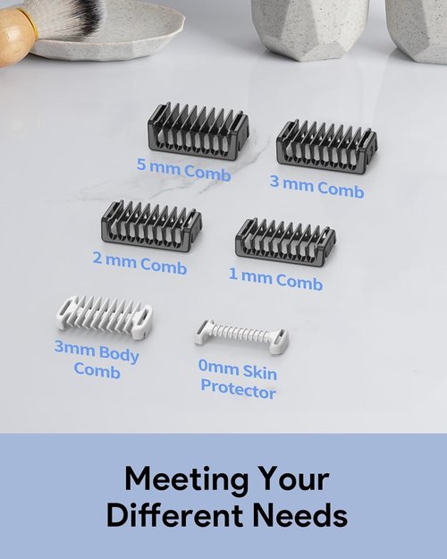 Guide Guards with Stand - Premium Replacement Combs for O Blade QP2724, QP2834, QP25XX, QP26XX, QP65XX, QP66XX | 6PC Set with 1/2/3/5mm Sizes