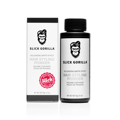 Slick Gorilla Hair Styling Powder - Matte Finish Texture Powder for Men | 0.70 oz | All-Day Hold & Volume